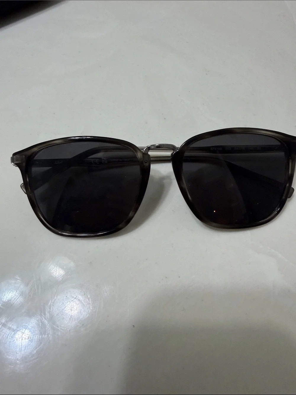 Salvatore Ferragamo Black and Brown Sunglasses